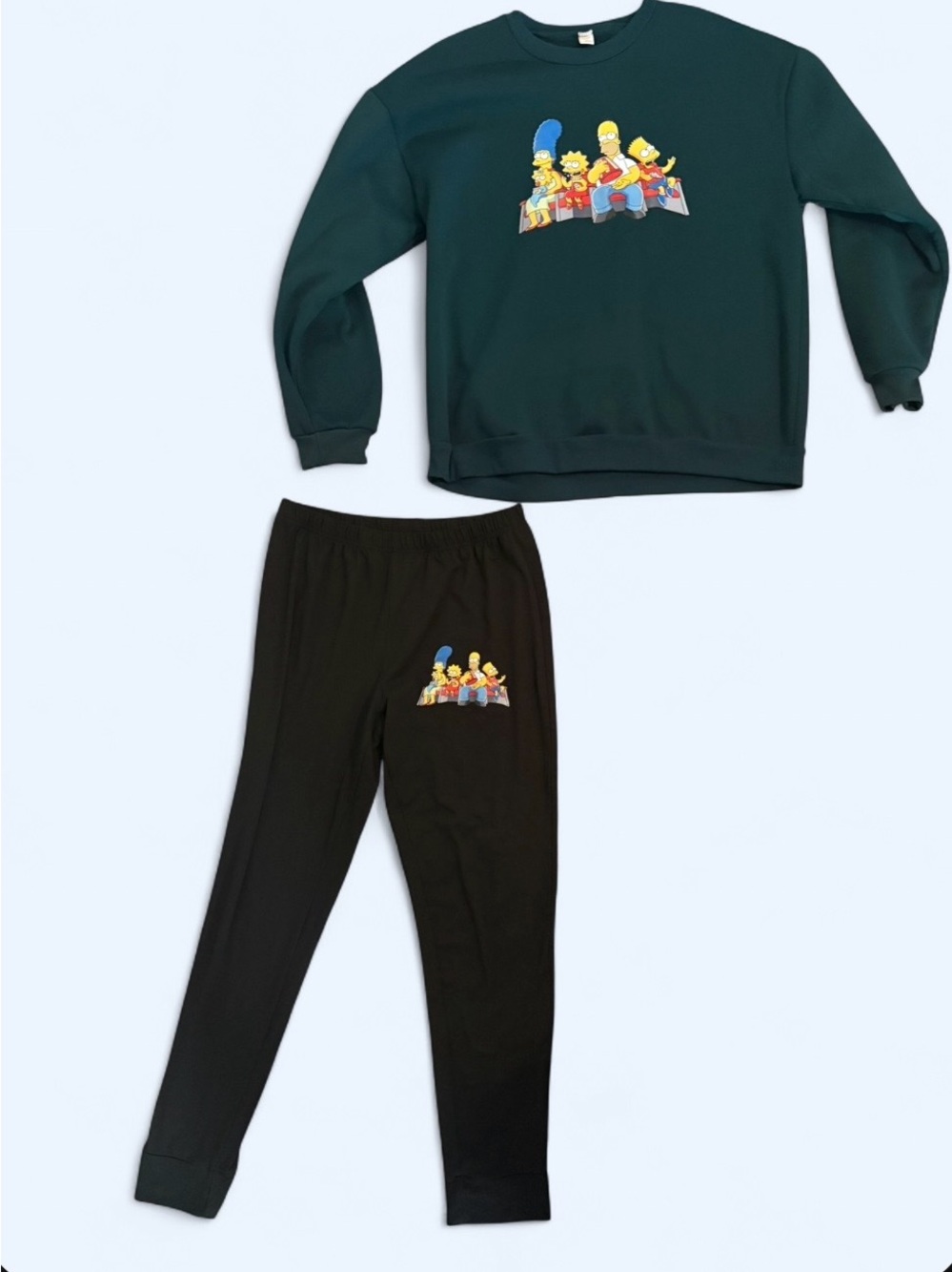 Simpsons Matching Lounge Set XL Crewneck & Joggers